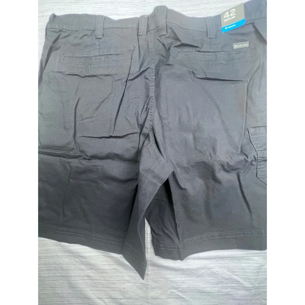 Columbia Mens Flex ROC Shorts 42 Dark Navy AM0184-439 UPF 50 Utility 10 Inseam